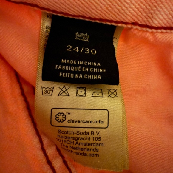 Scotch and Soda Pink Women's Jeans - Picture 4 of 4